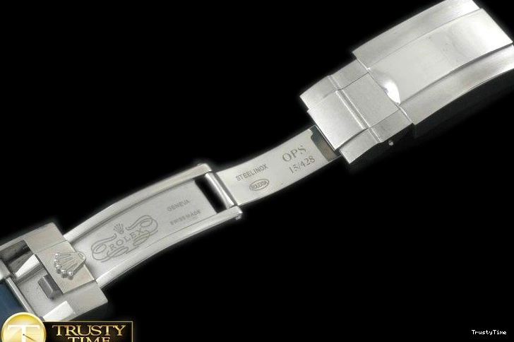 0327 ROLACC021C – Dark Blue Rubber Strap 20 18 with Insignia Clasp Compact 837